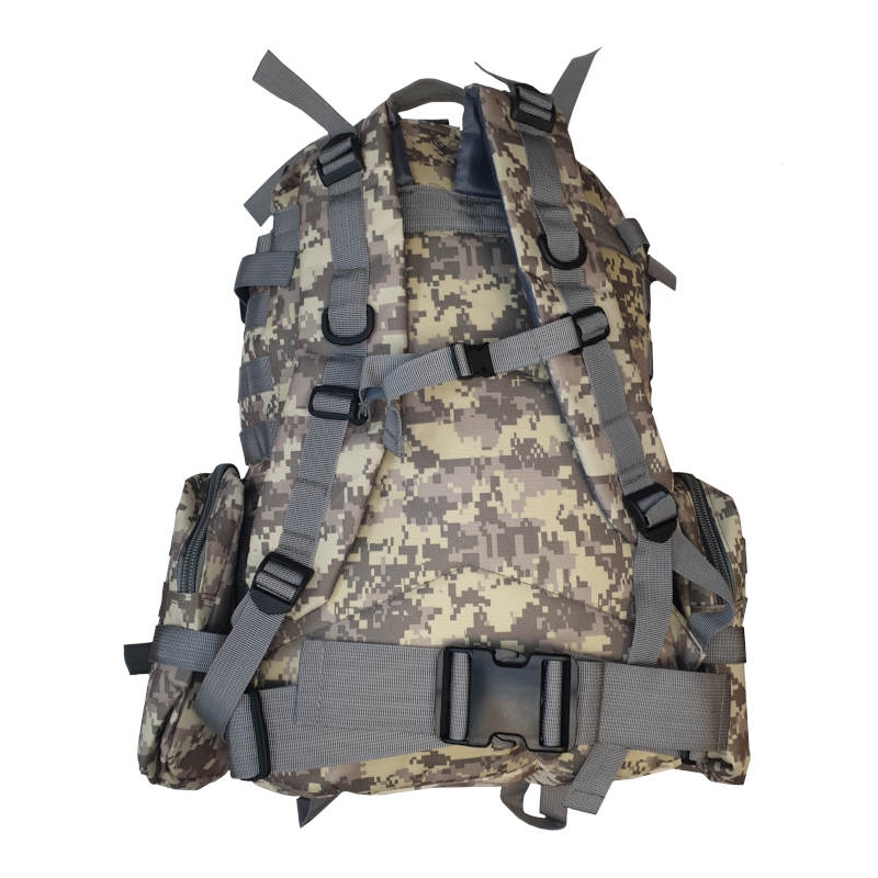 Рюкзак 40л тактический походный c подсумками, цвет светло серый цифра (BL002С)