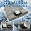   Шапка-фонарь 5828G (серый) унисекс, налобный аккумуляторный, разъем Type-C