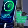 Фонарь аккумуляторный S010-PM10-TG (диод TG, индикатор заряда, USB)