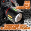 Фонарь налобный T62-TG (акк.18650-3шт,+COB диод, инд. заряда, разъем Type-C, power bank)
