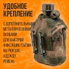  Армейская фляга с котелком в чехле/1литр/зеленый мох/ 8018-7