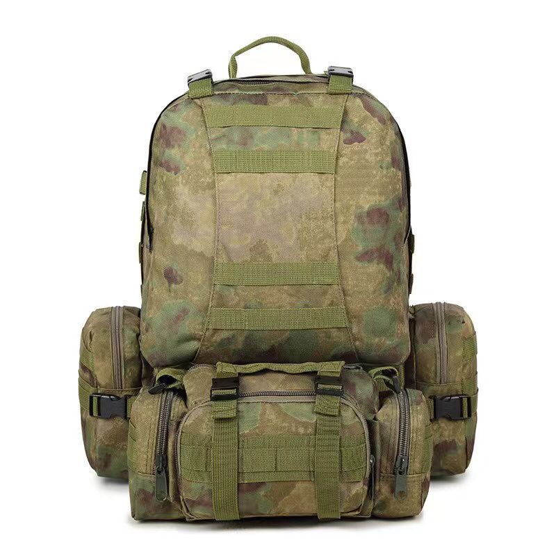 Рюкзак 40л тактический походный c подсумками, цвет зеленый камуфляж (BL002J)