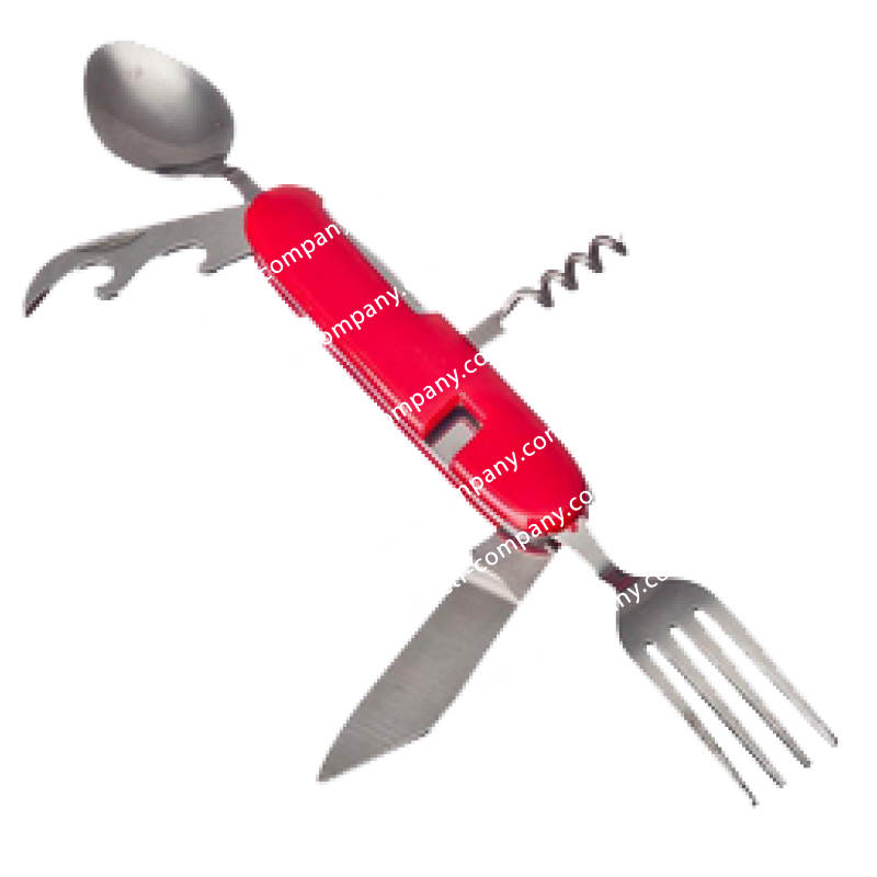 Нож туристичекий YK06 (ложка+вилка+нож+открывашка)